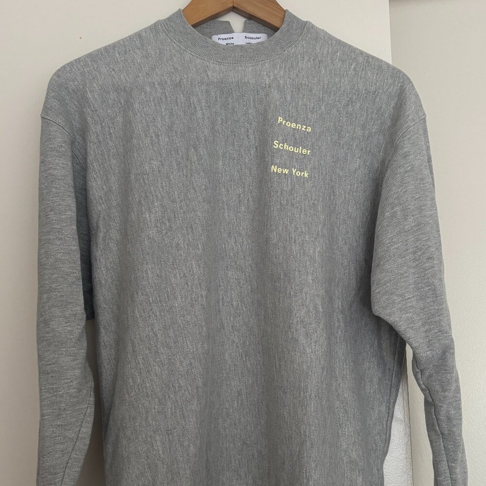 Proenza Schouler White Label Grey Sweatshirt (size L)